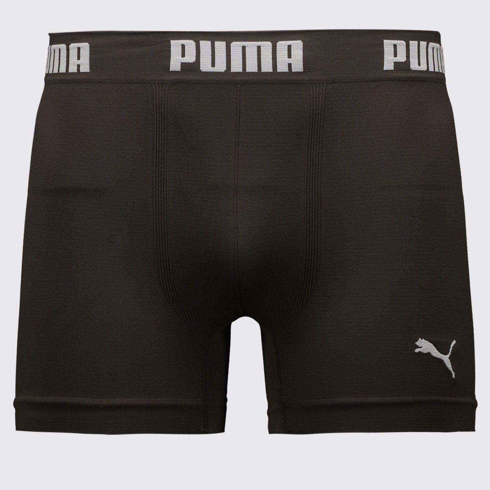 Cueca Boxer Puma Sem Costura Marrom