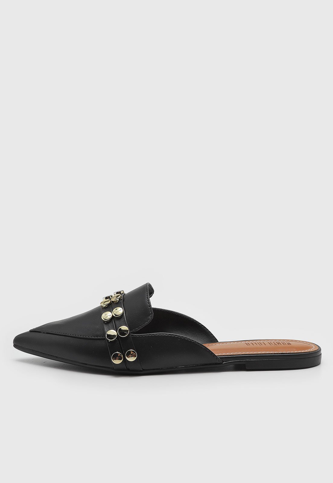 Sapatilha Mule Santa Lolla Tachas Preta