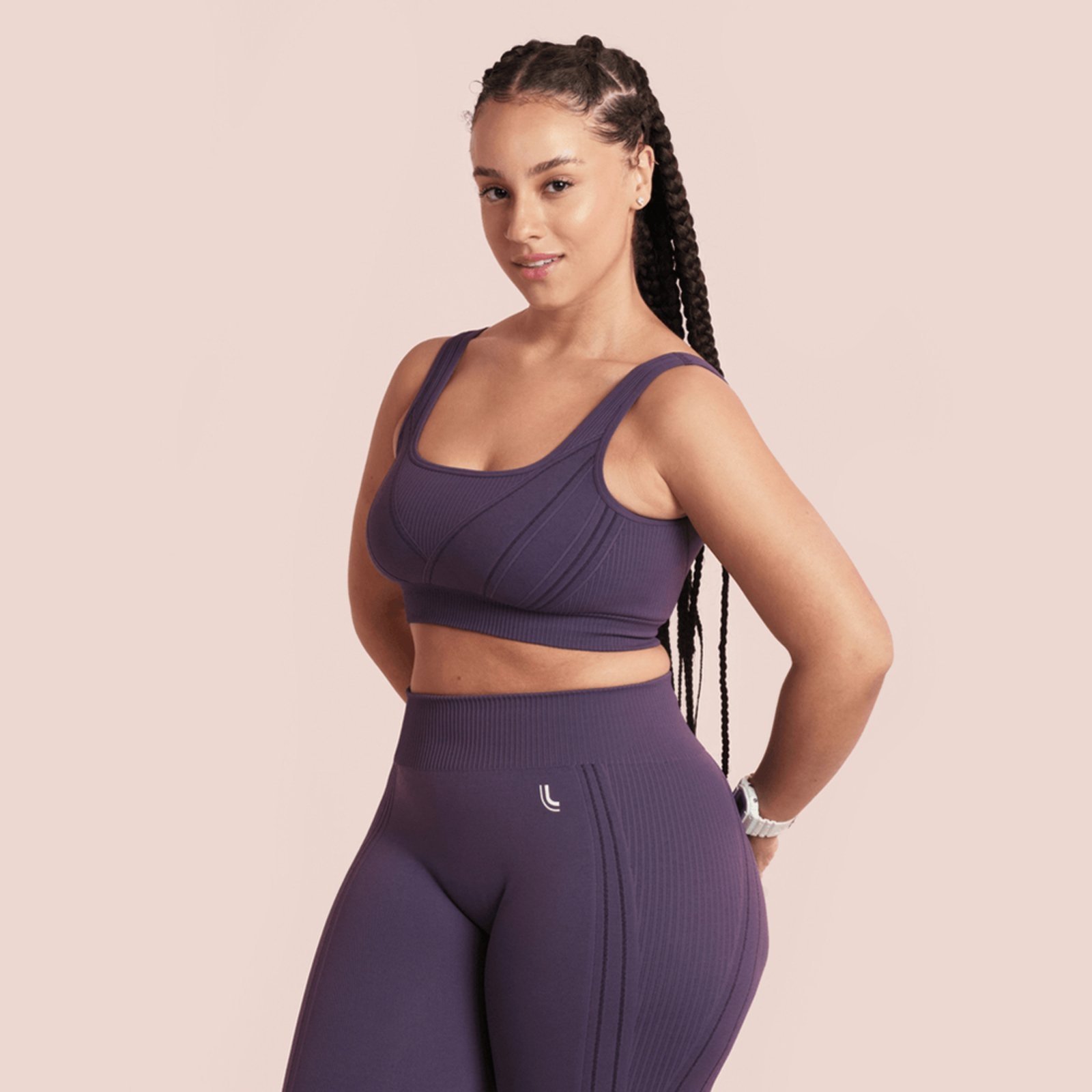 Top Fem Esportivo Max Lupo Seamless Academia New Lançamento 71926 Purple