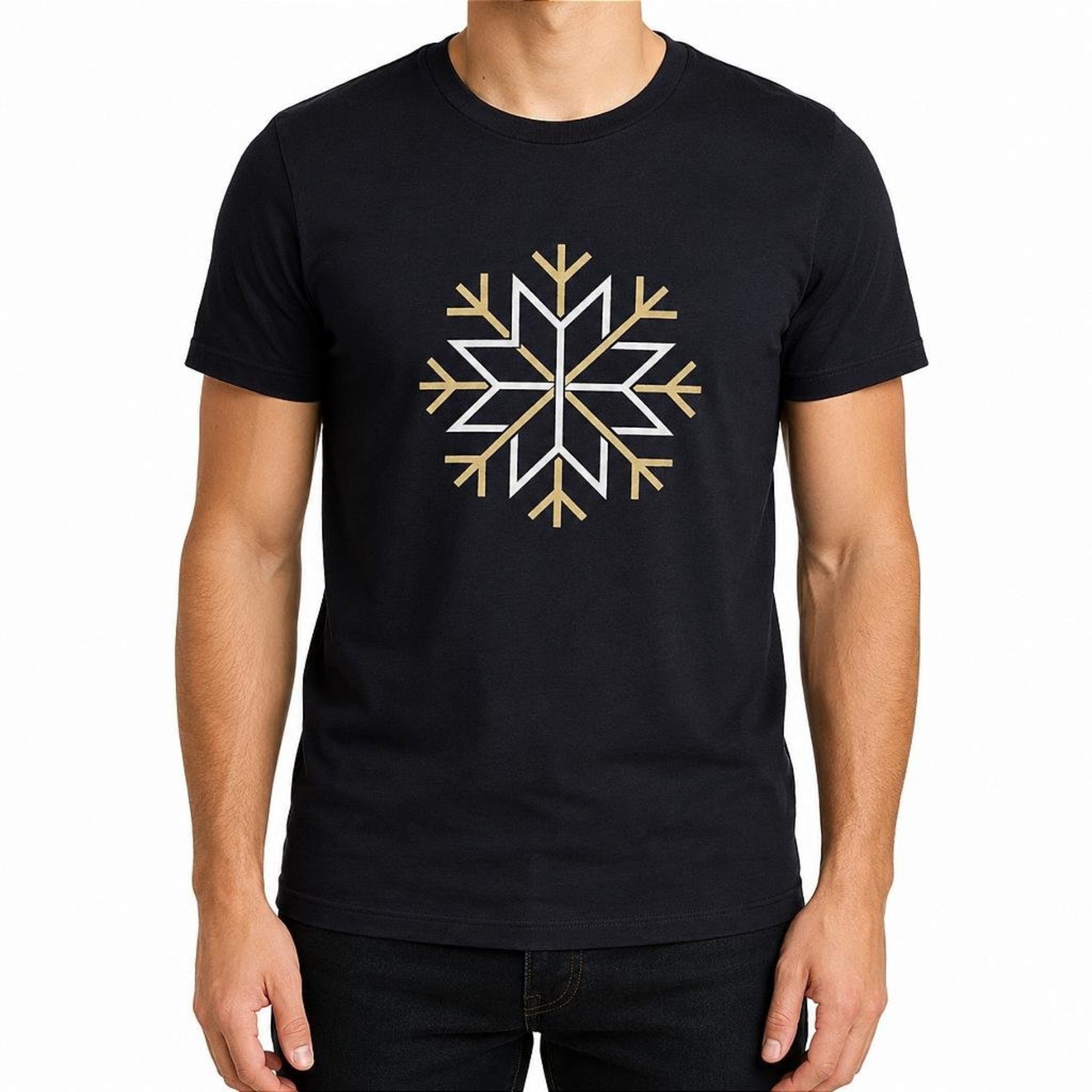 Camiseta Osklen Slim Vintage Snow Icon 03 Masculina Preto