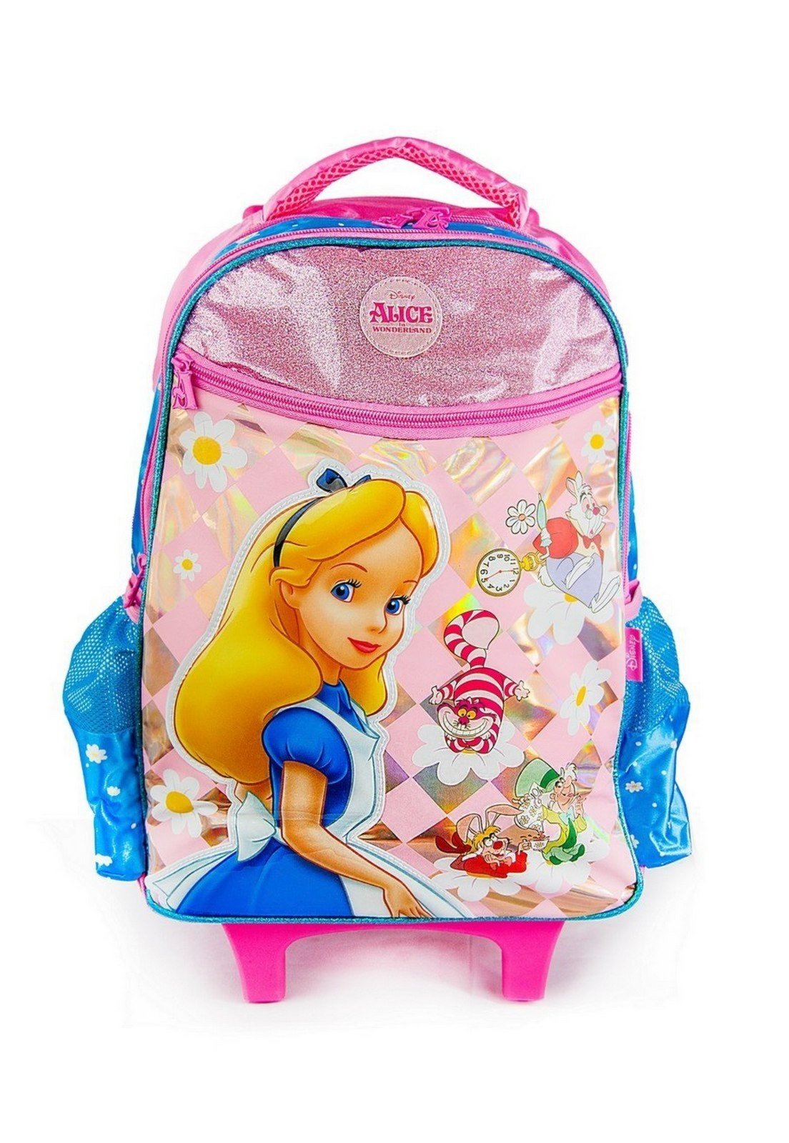 Infantil - Mochila Rodinhas Alice No País Das Maravilhas Disney Menina Escolar