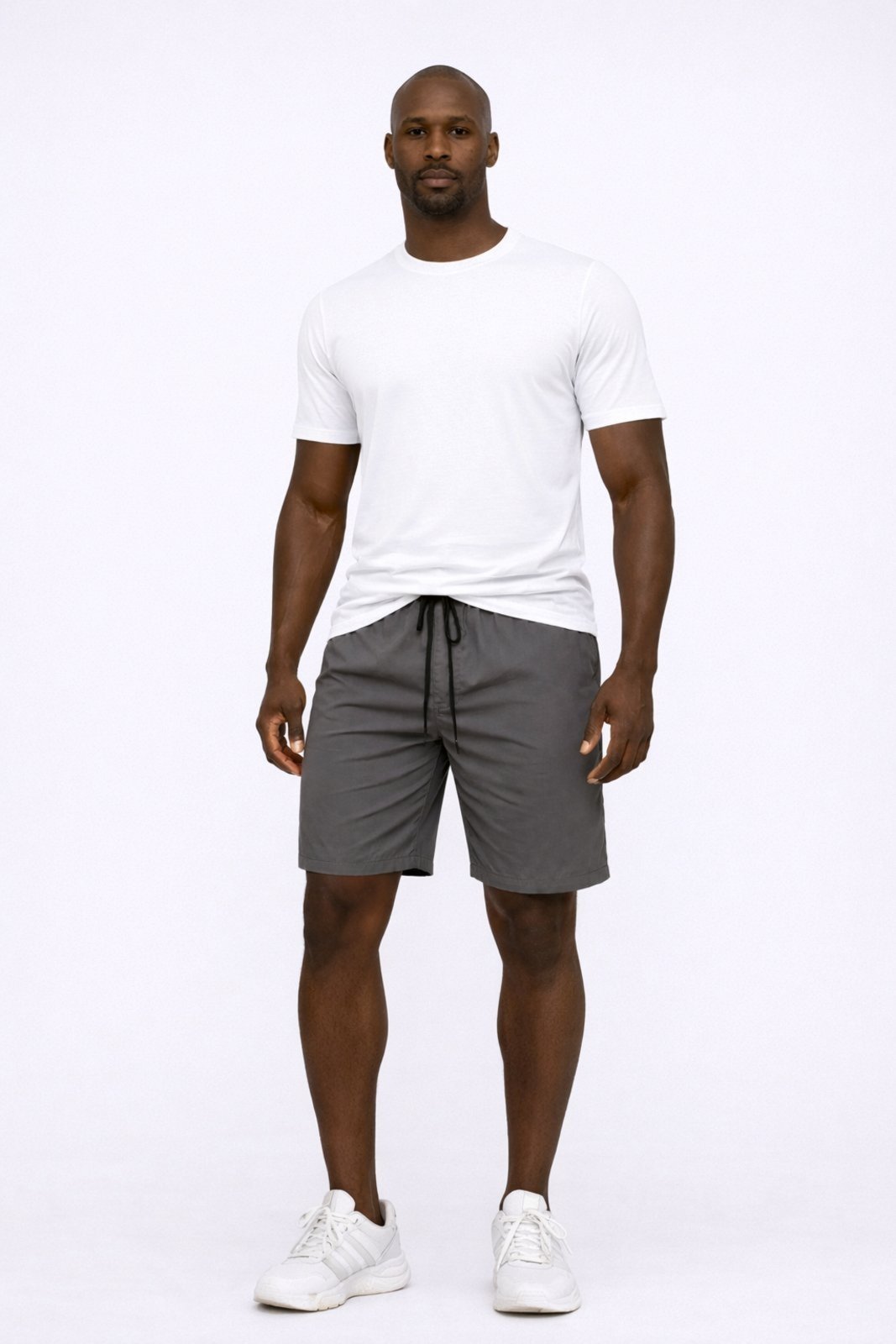 Vista 3 Bermuda Masculina D Bell Outlet Fashion Tactel cinza D BELL OUTLET FASHION cinza