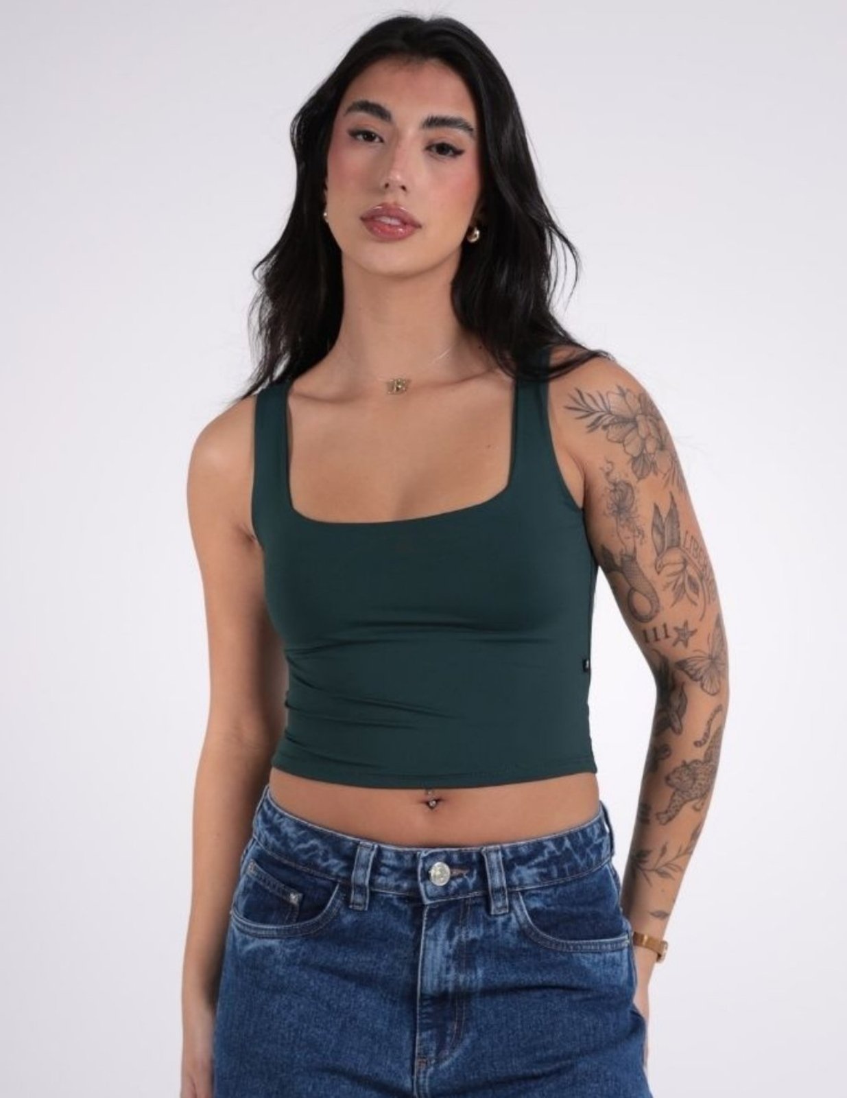 Blusa Feminina Regata Cavada Cropped Revanche - BL.FEM.00267