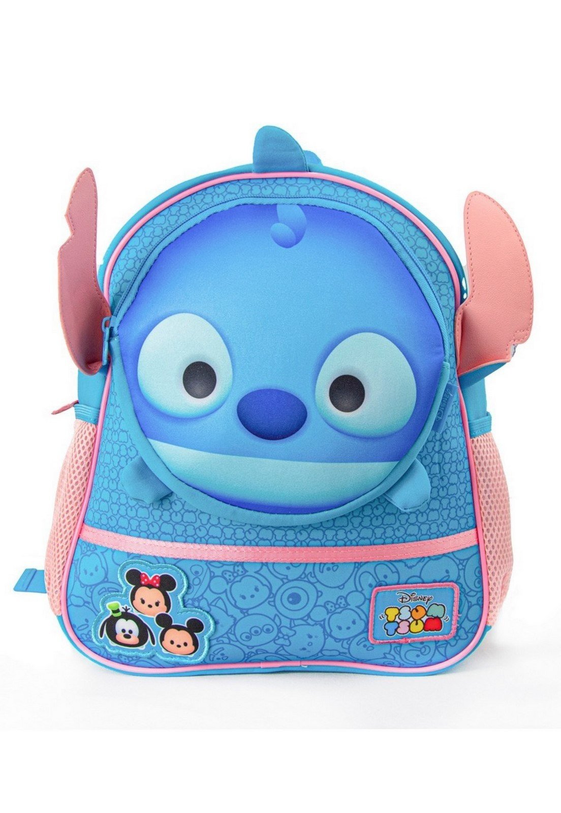 Infantil - Mochila Costas Stitch Disney Escolar Resistente Unissex