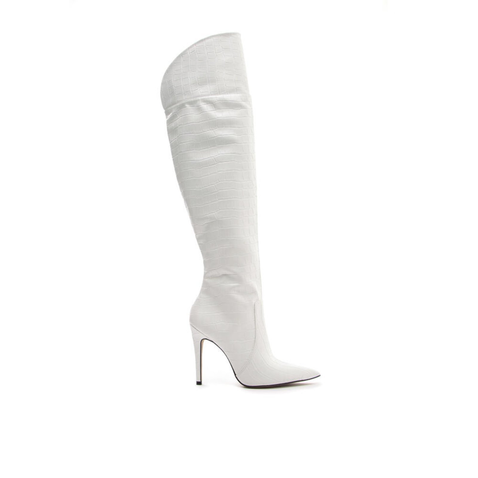Bota Branca Cano Longo Cecconello 1766011-1