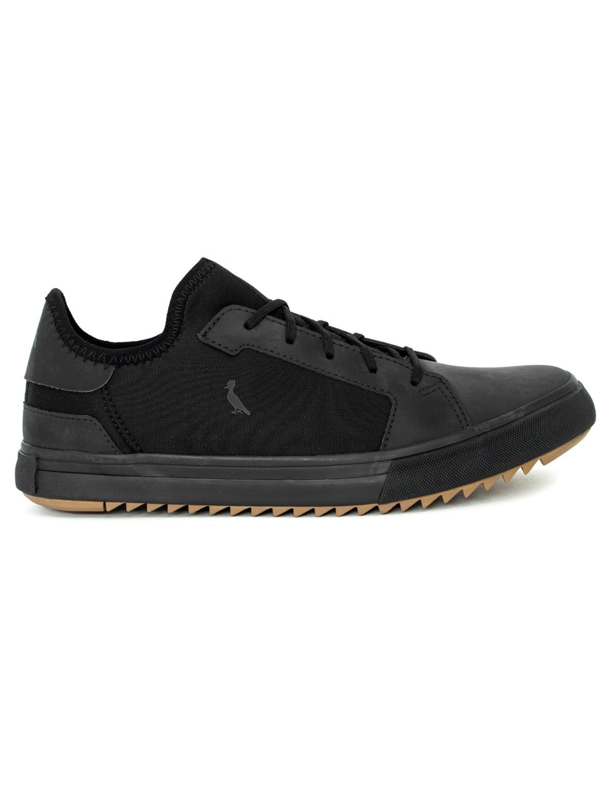 Tênis Masculino Reserva Go Neo Elástico Conforto Flexível Borracha Tratorado Preto All Black
