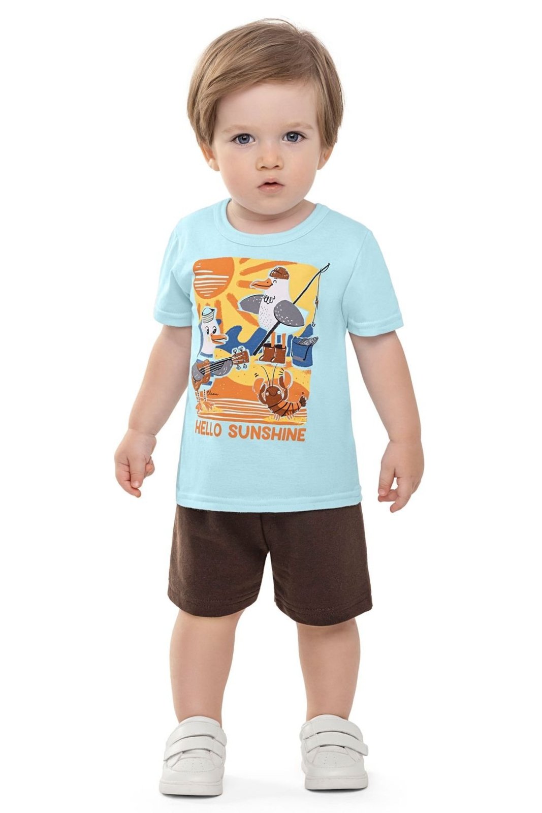 Vista 3 Infantil - Conjunto Menino Estampa Bichinhos Elian verde Elian verde