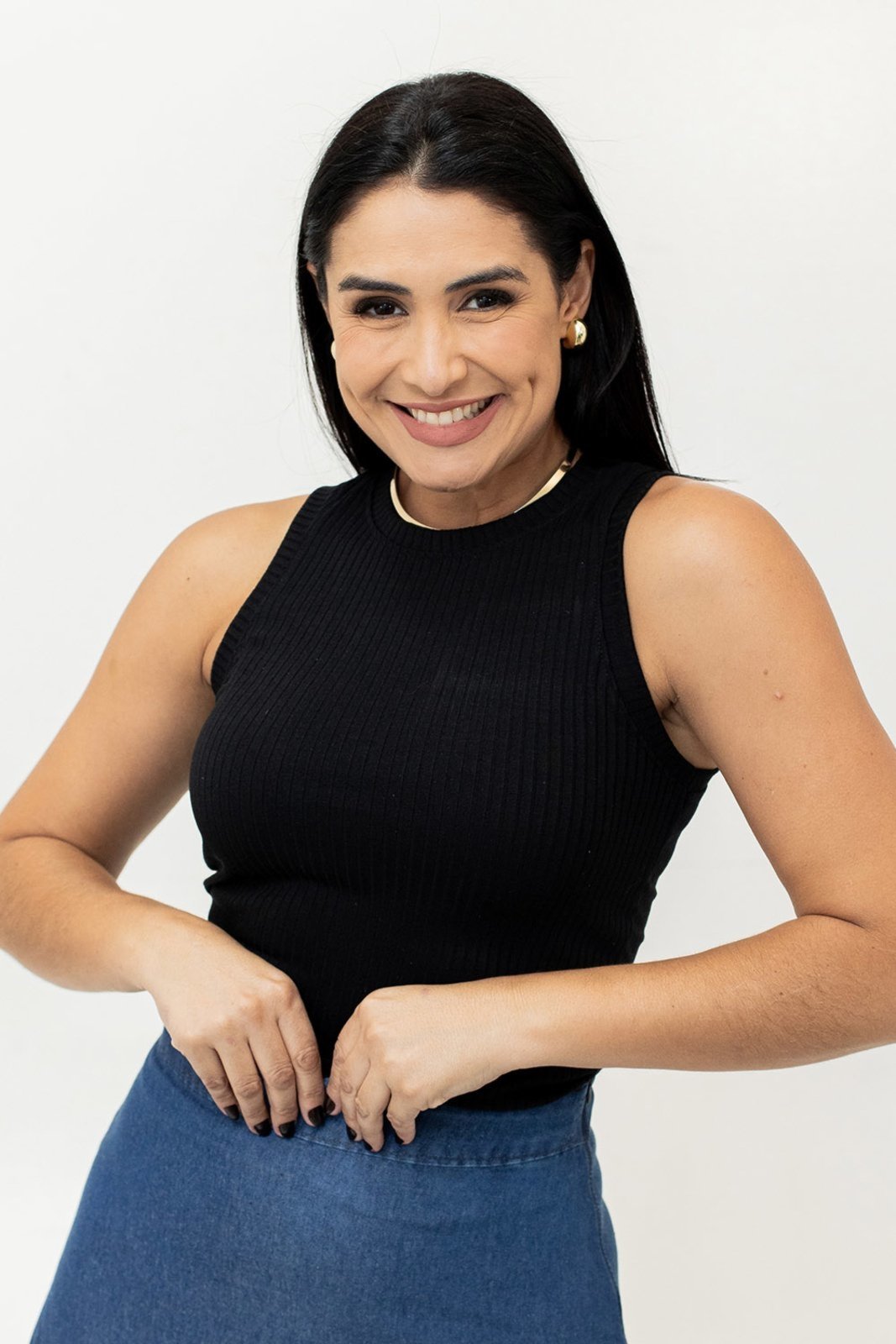 Blusa Feminina Canelada Elastano Várias Cores Anticorpus