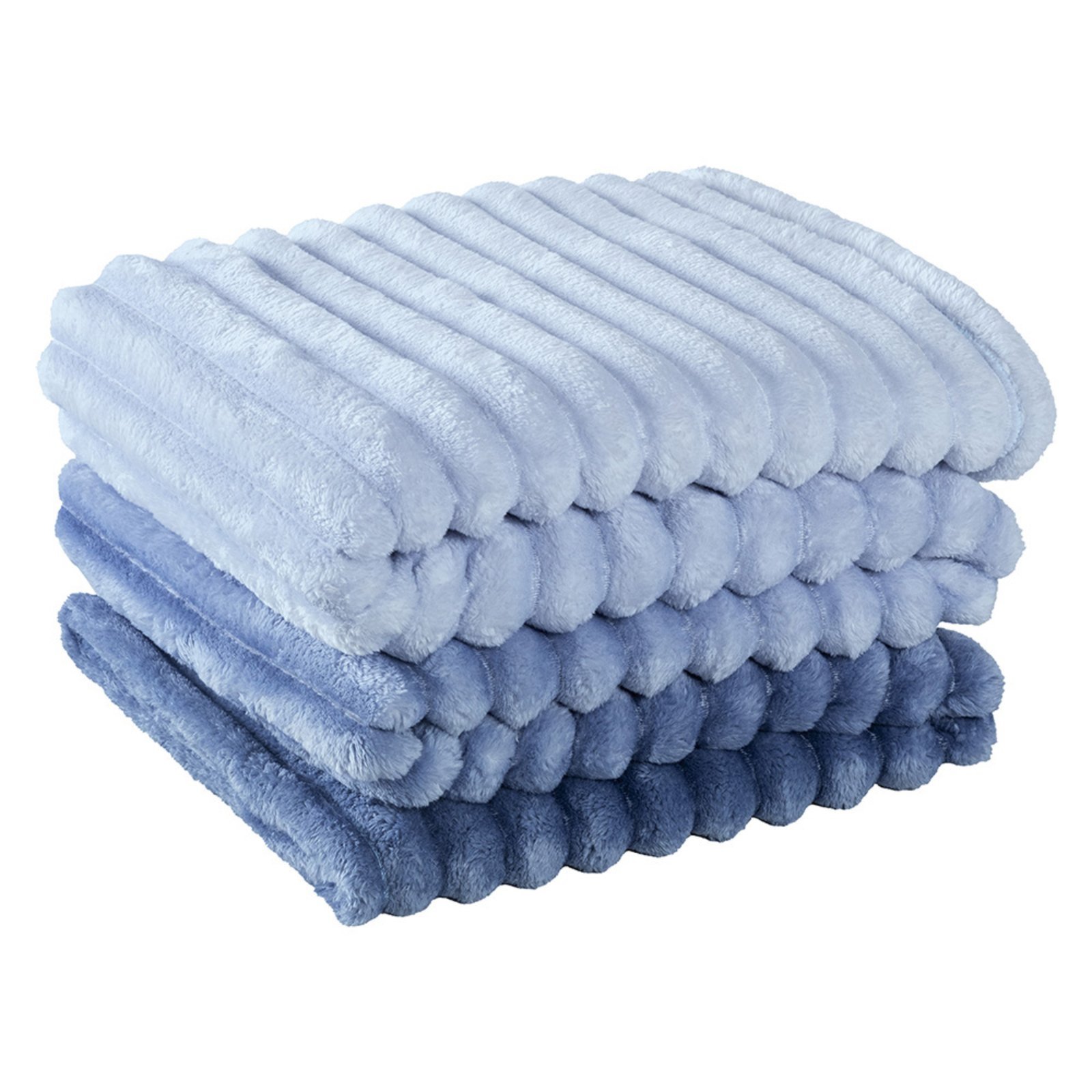 Cobertor Casa Scarpa Galaxy Queen Manta Ultrasoft Alto Relevo Degradê Super Macia – Sky – Azul