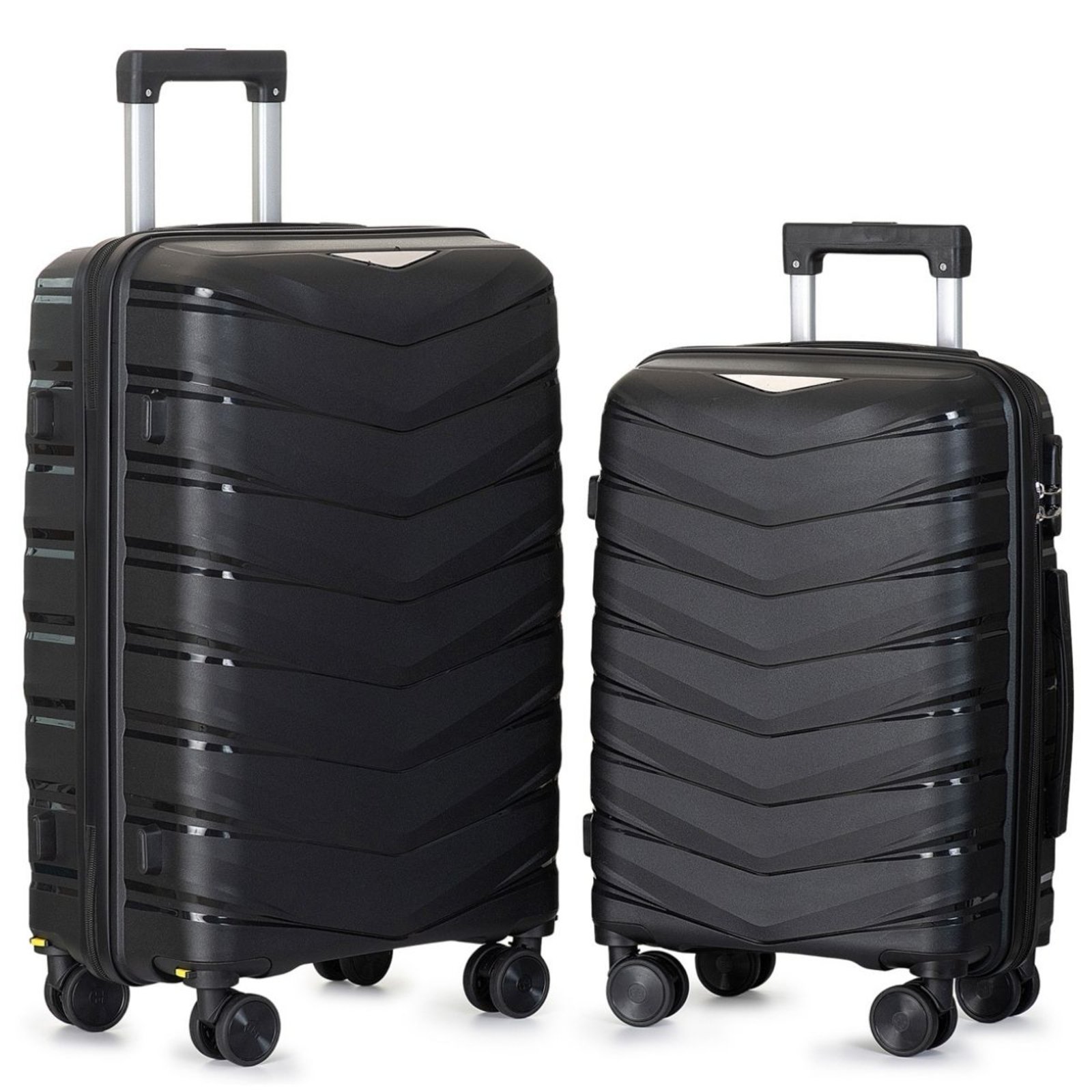 Mala De Viagem Kit 10 Kg Bordo De Mao + Mala 23 Kg Grande Preto