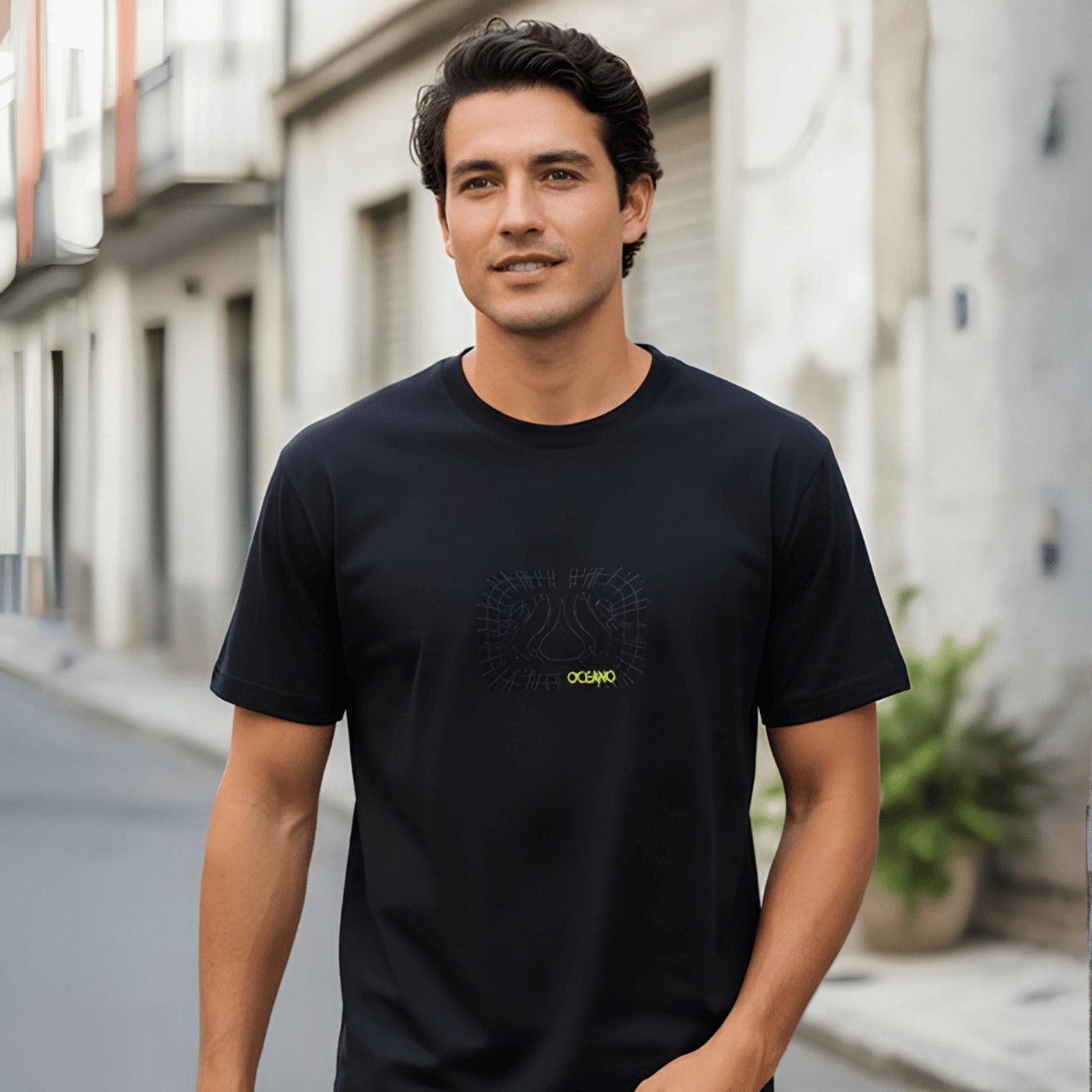 Camiseta Masculina Relevo Fresh Oceano