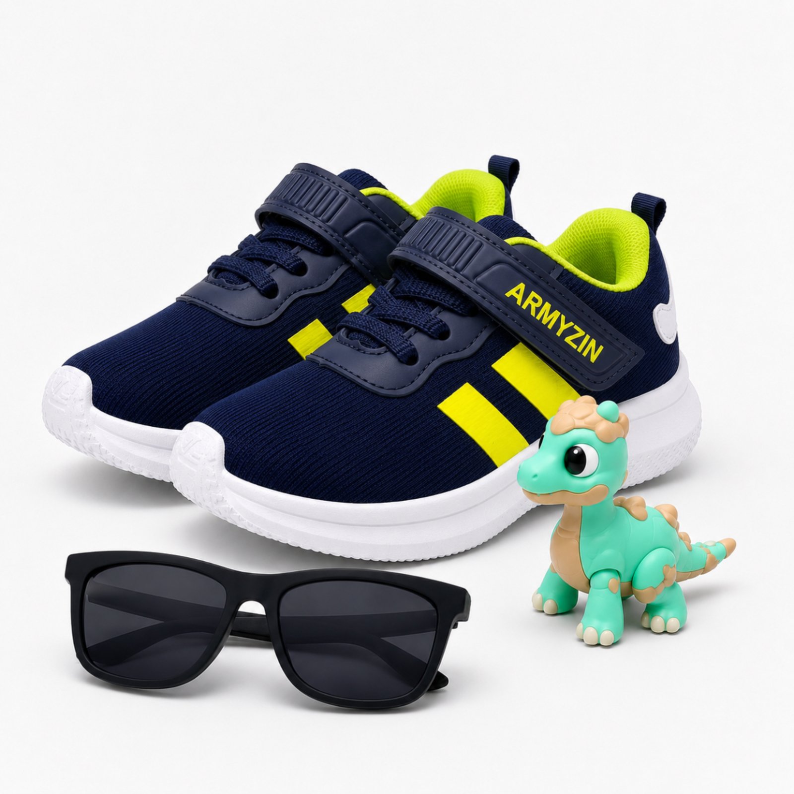 Infantil - Kit Tênis Menino com Dinossauro de Brinde e Óculos Armyz