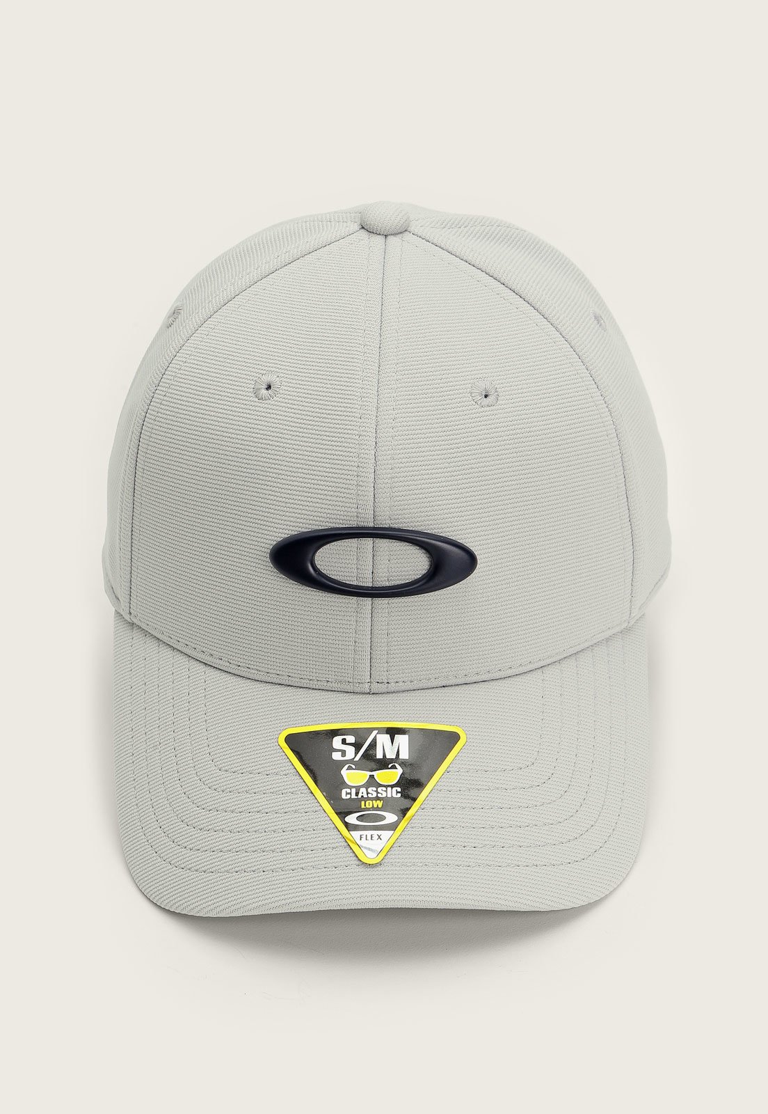 Boné Fechado Oakley Aba Curva Mod Tincan Cap Cinza