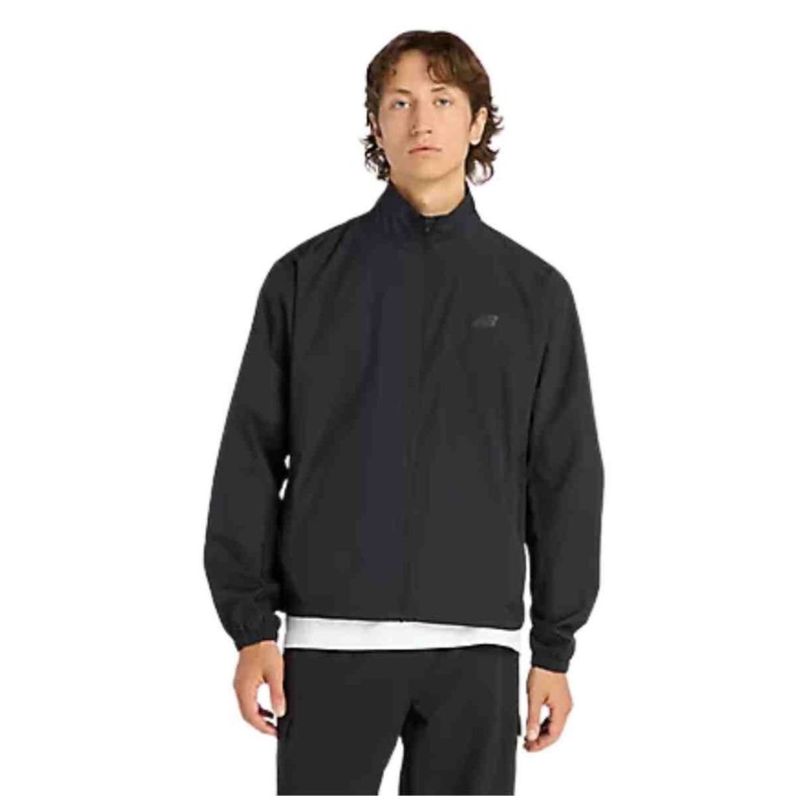 Jaqueta Masculina Corta Vento New Balance Windbreak Fast Days Preta