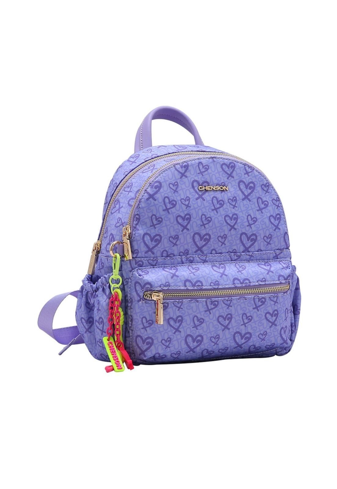 Mochila Feminina Chenson Heart Lilas 8784771