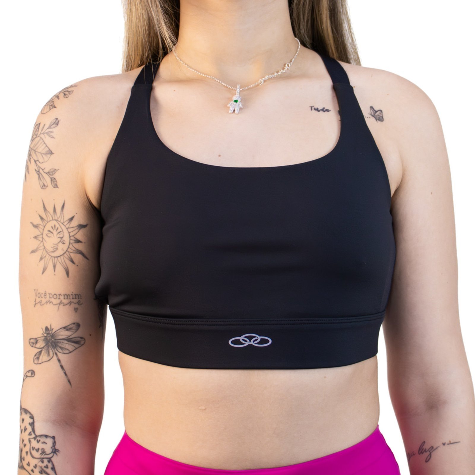 Top Esportivo Olympikus Corre DryAction Feminino Médio Impacto – Preto