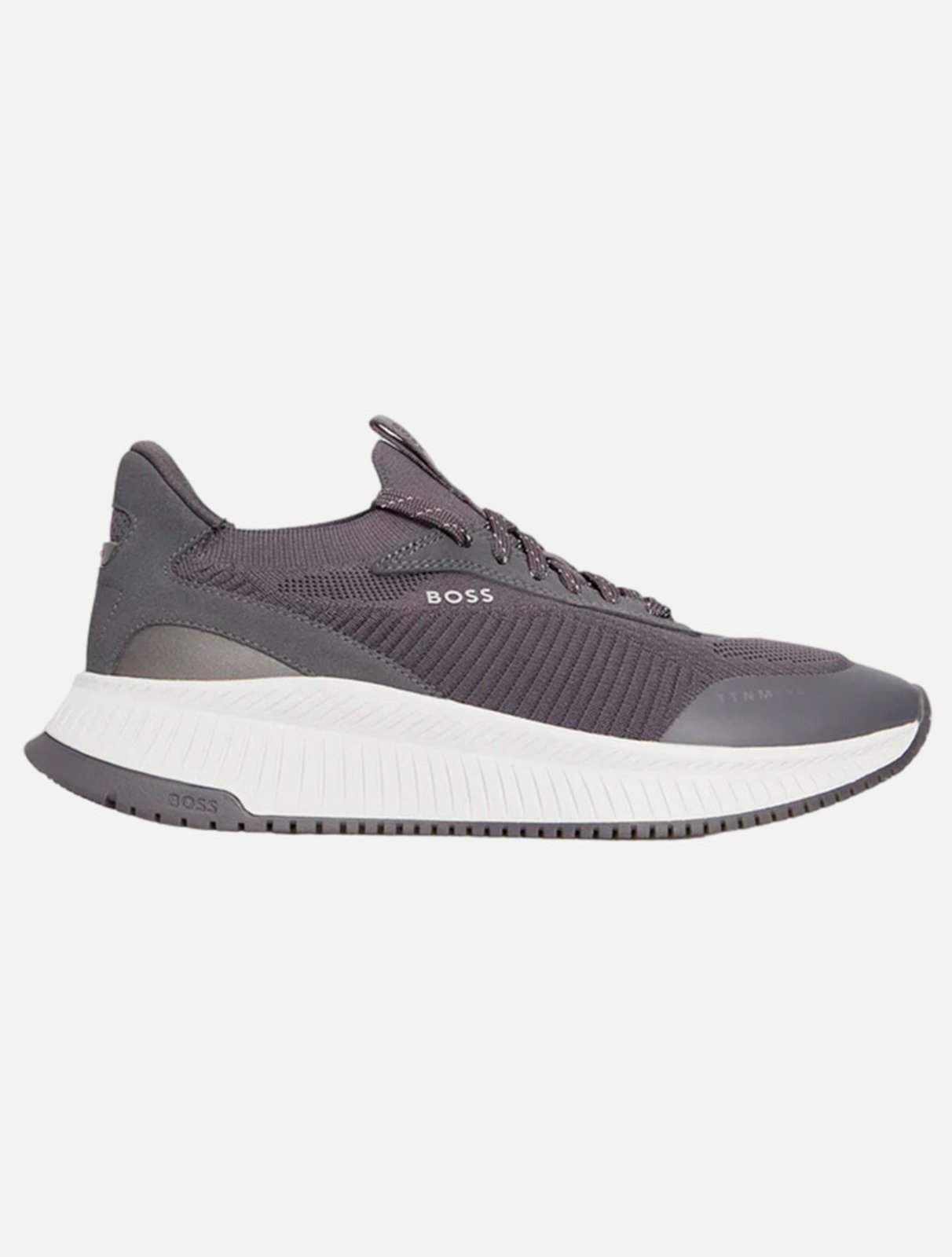 Tênis Hugo Boss Masculino Ttnm Evo Slon Knsd 020 Cinza