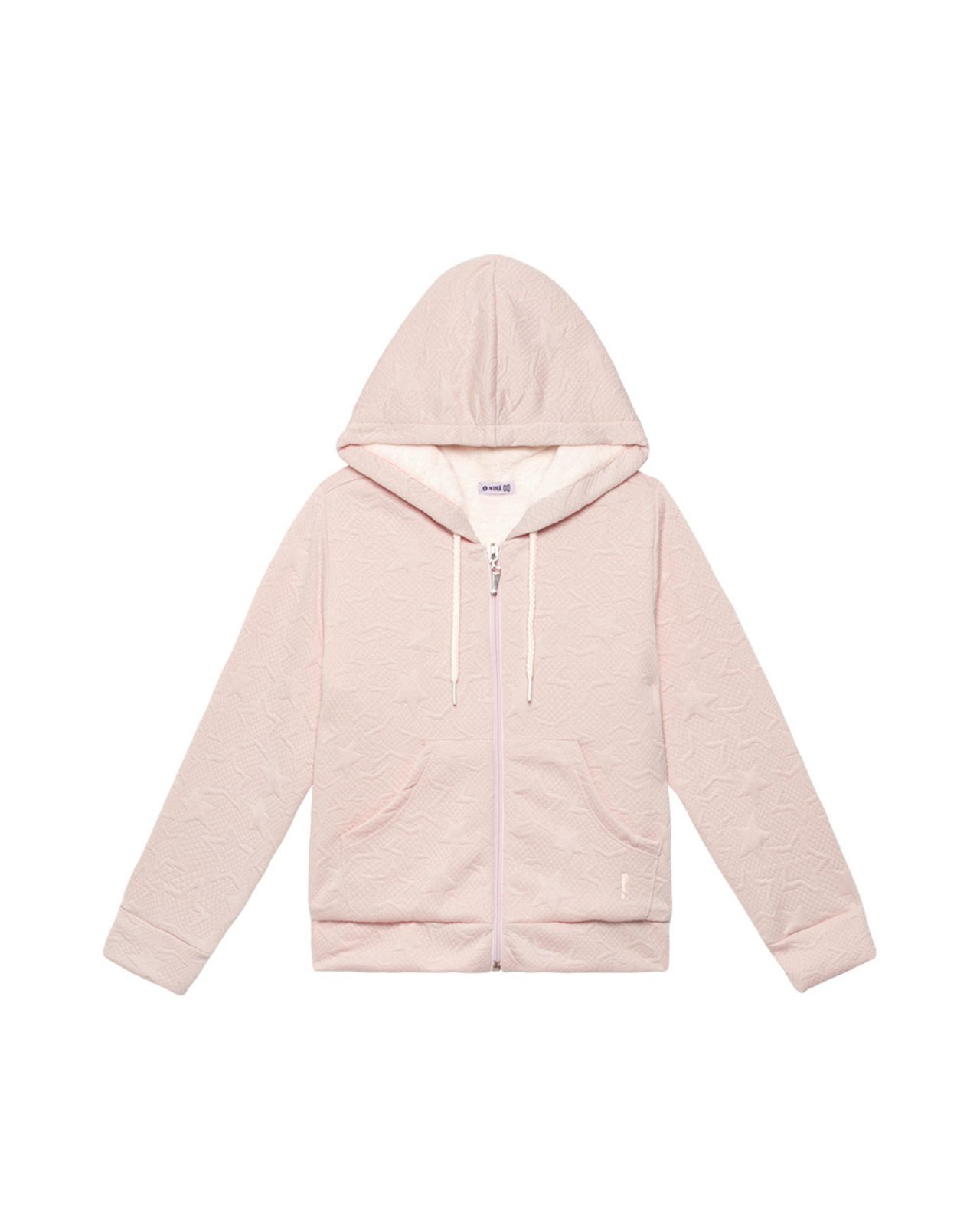 Infantil – Casaco Nina Go Capuz 4 Rosa