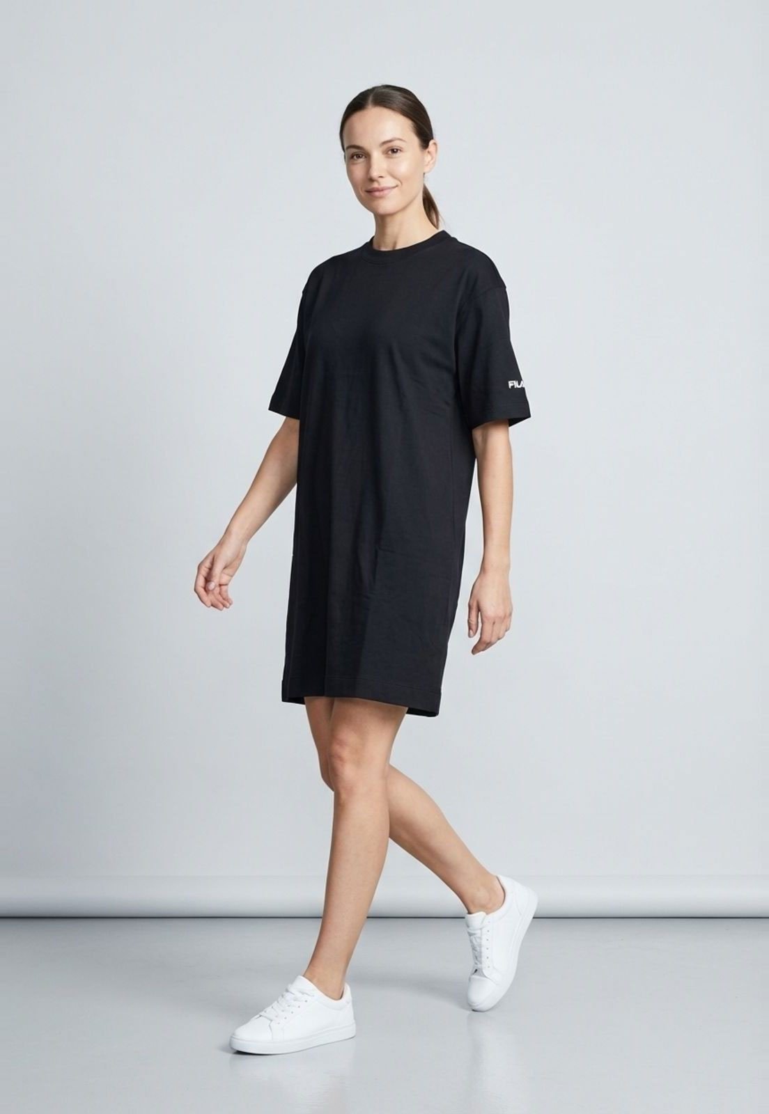 Vista 2 Vestido Feminino Fila Mid Basic preto Fila preto
