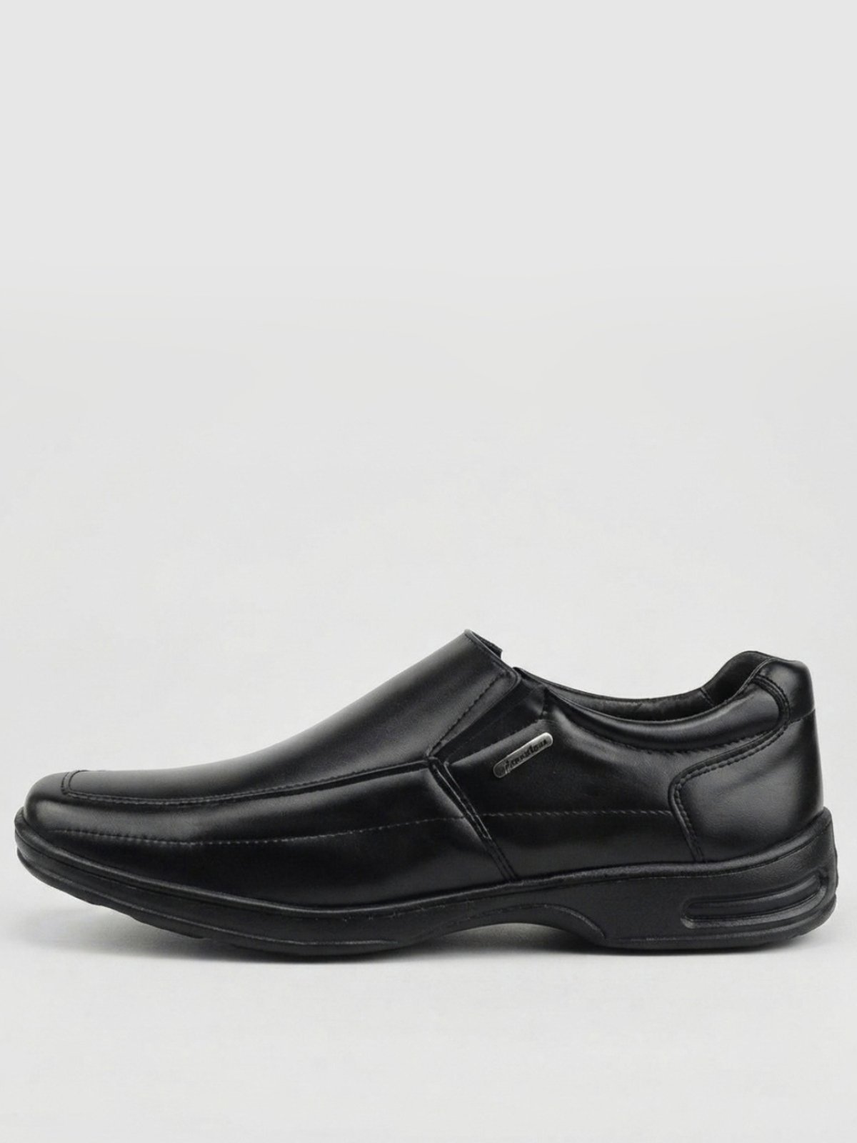 Sapato Social Masculino Loafer Sapatofran Ortopédico Slip On Antistress Casual Preto