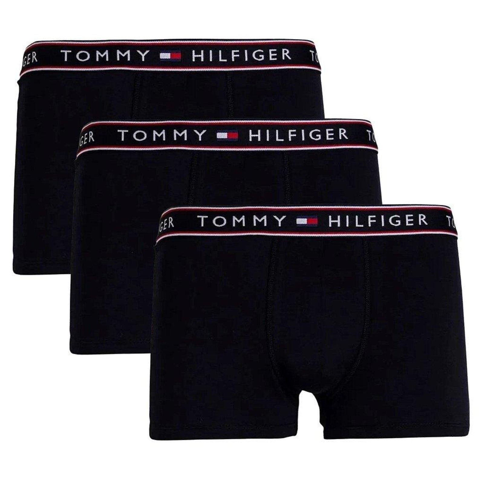 Vista 2 Cueca Boxer Tommy Hilfiger Kit 3 Peças Trunk azul marinho Tommy Hilfiger azul marinho
