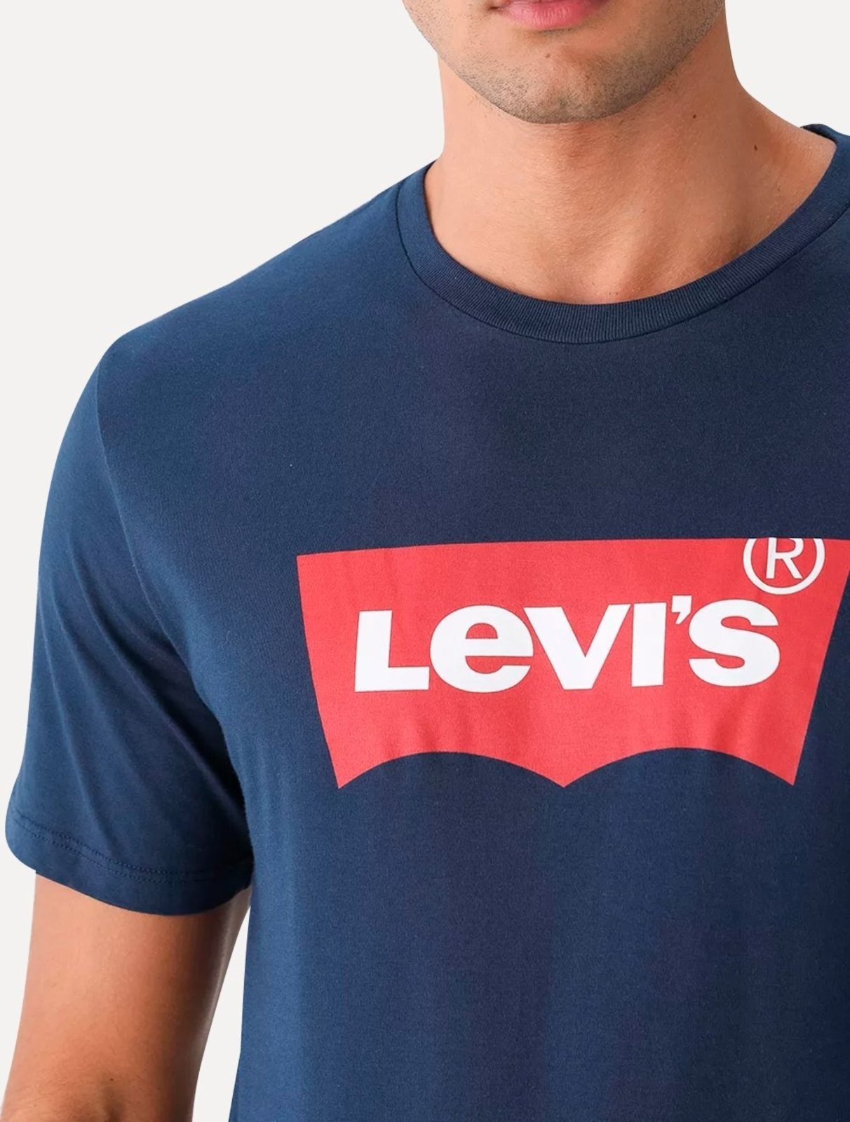 Vista 3 Camiseta Levis Logo Batwing Azul Marinho verde azul Levis verde azul