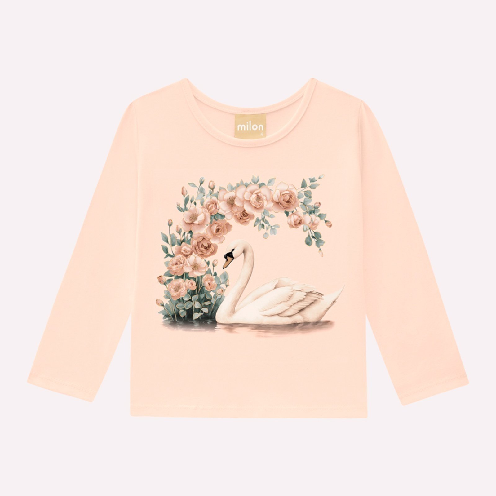 Infantil - Blusa Menina Cisne Milon