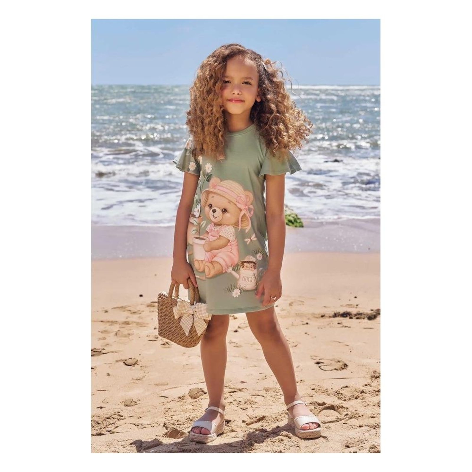 Infantil - Vestido Estampado Menina Infanti 2 Unico