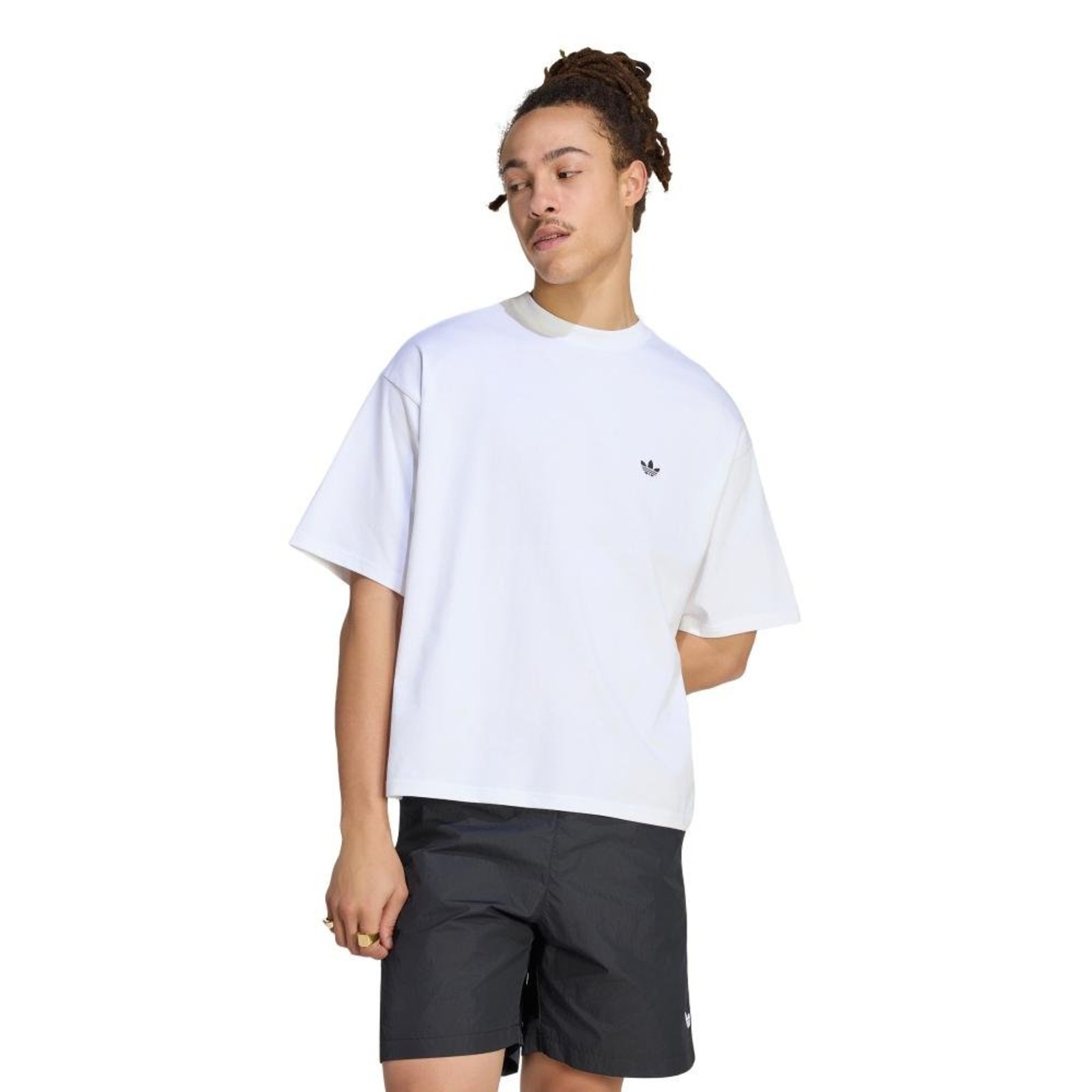 CAMISETA OVERSIZED TREFOIL ESSENTIALS adidas Originals Branco