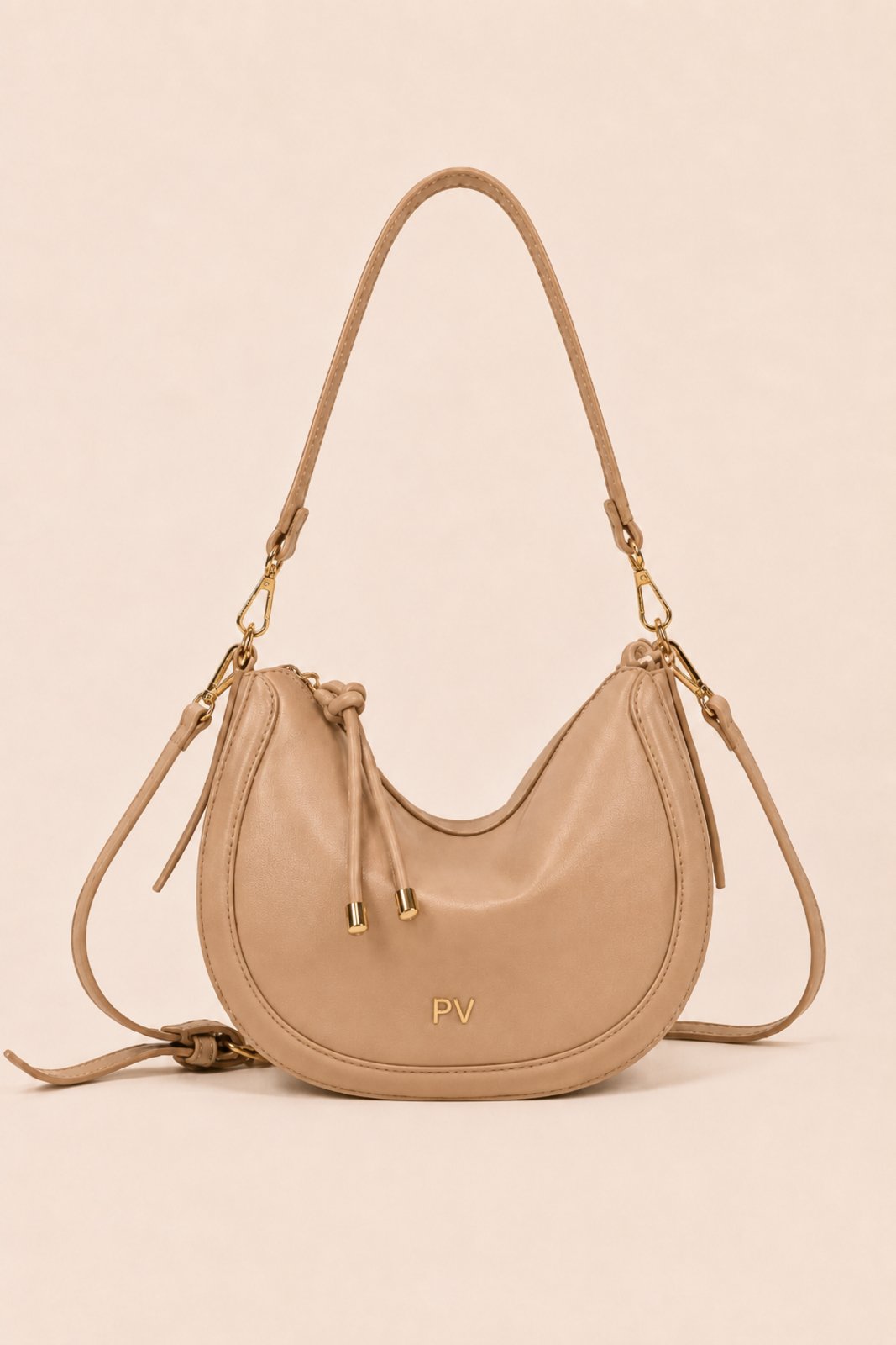 Bolsa Média Transversal D Bell Outlet Fashion Lune Bege