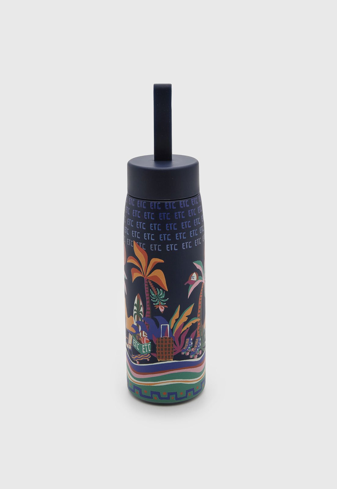 Garrafa FARM Aço Inoxidável Que Sede 500ml Mundo Azul-Marinho