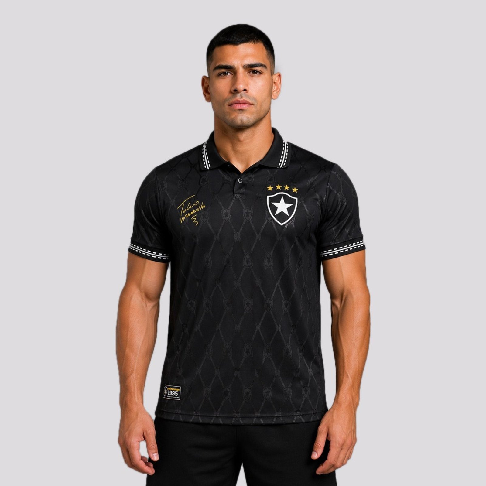 Camisa Botafogo Retrô 1995 TM7 Preta