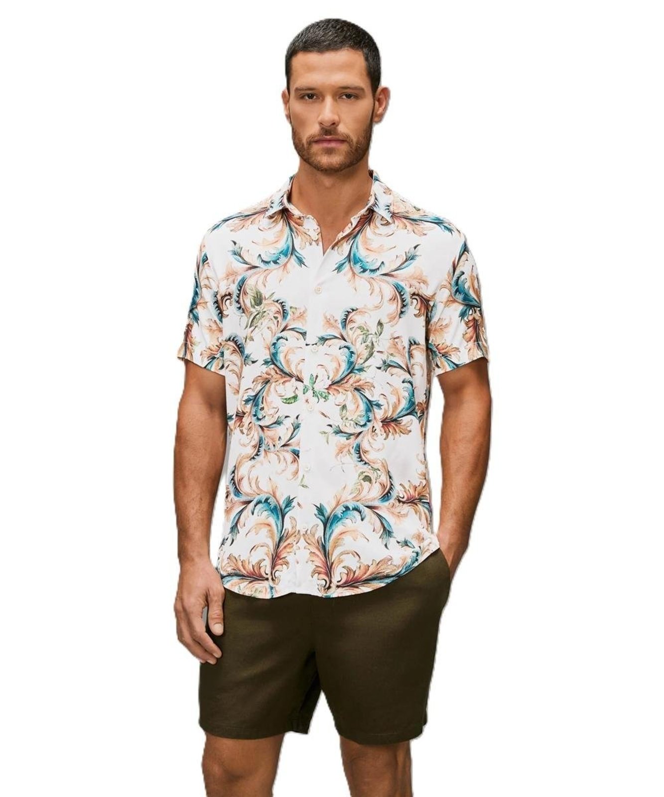 Camisa Estampada Arabescos Reserva