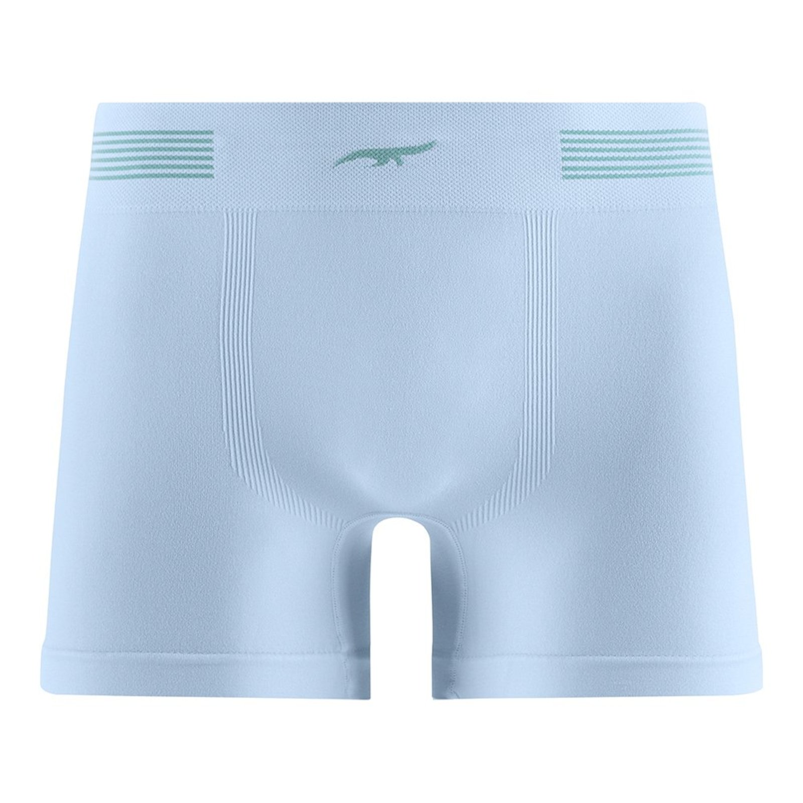 Cueca Boxer Listras Laterais sem Costura Azul