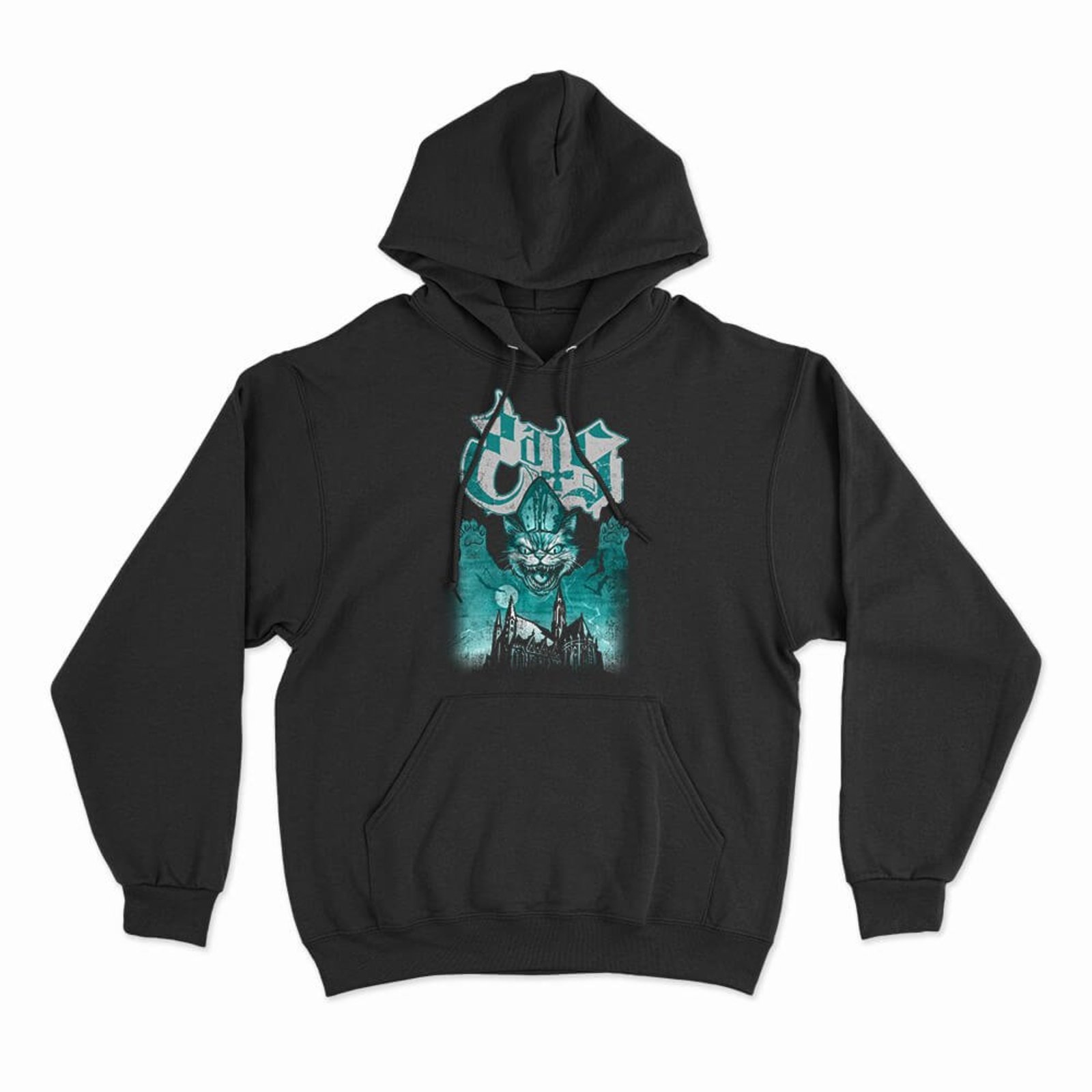 Moletom Com Capuz Cats Ghost - Preto - Casual - Studio Geek
