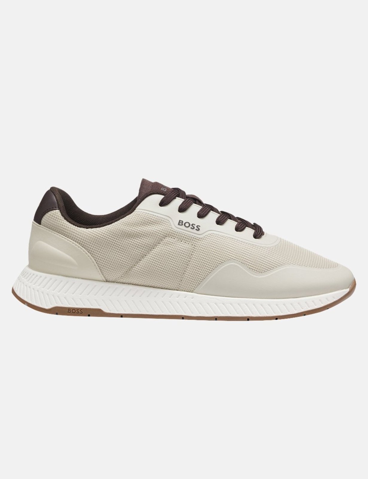 Tênis Hugo Boss Masculino Tinanium_Runn_trtxpu Cáqui Claro