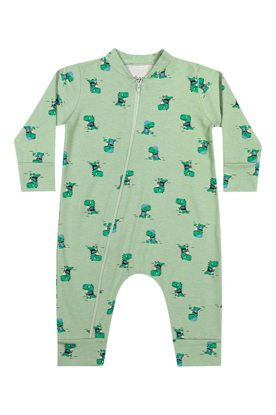 Infantil - Macacão Menino Cotton Zíper Elian Verde