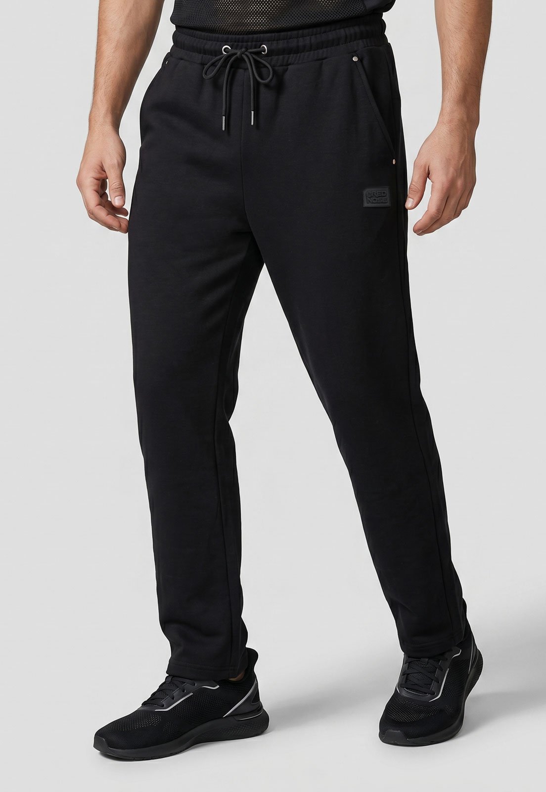 Calça de Moletom Masculina Red Nose Logo Preta
