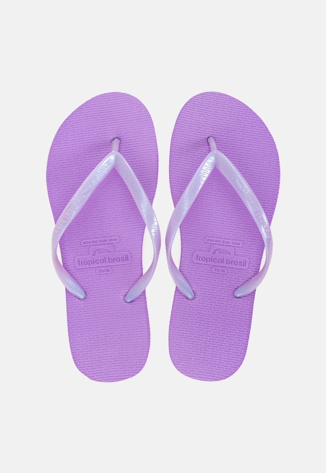 Chinelo Tropical Brasil Bi-Color Slim Lilás