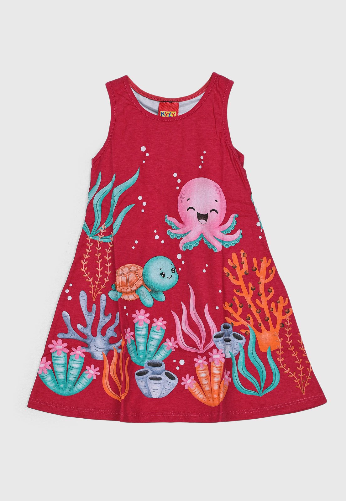 Vestido Kyly Estampa Polvo Rosa