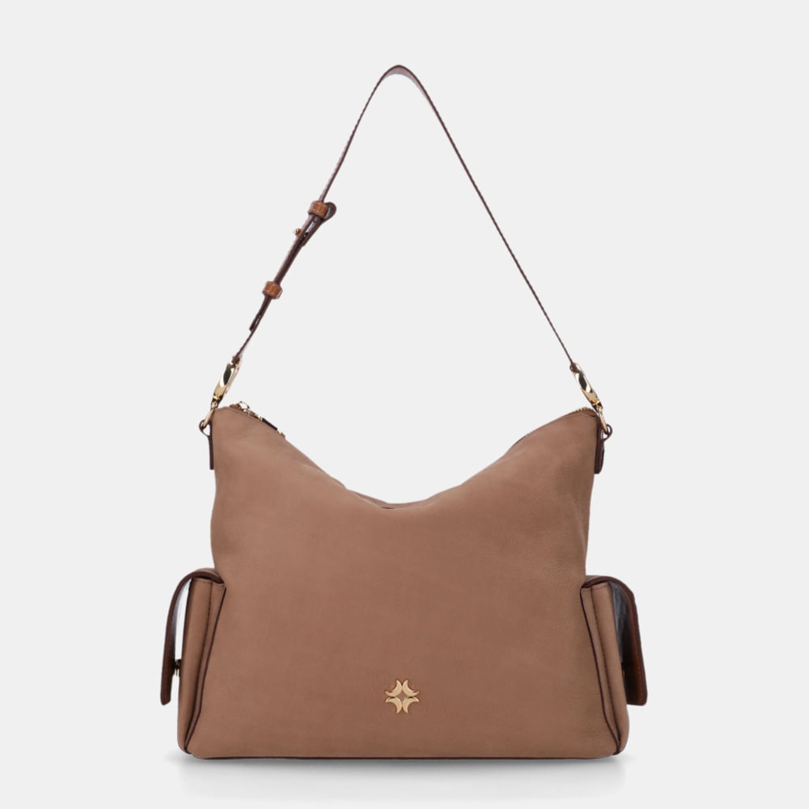 Bolsa Hobo Média Bison Ginger - 2000944 Luz da Lua