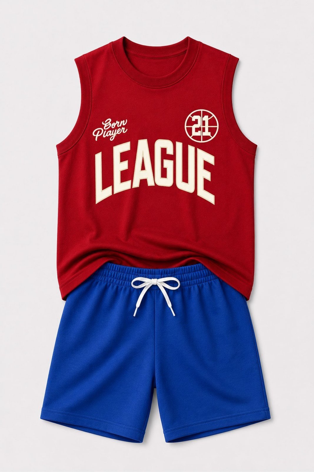 Infantil - Conjunto Masculino League 21 Vermelho - Babei no Look