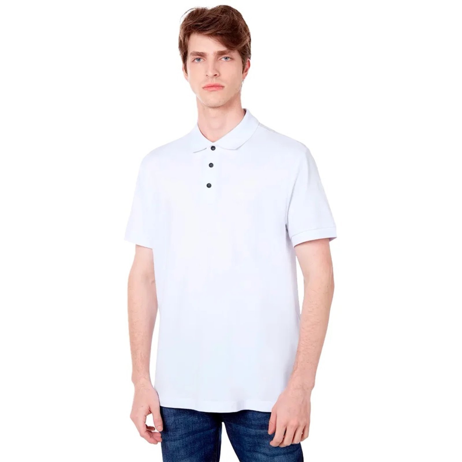 Camisa Polo John John New Basic In24 Branco Masculino