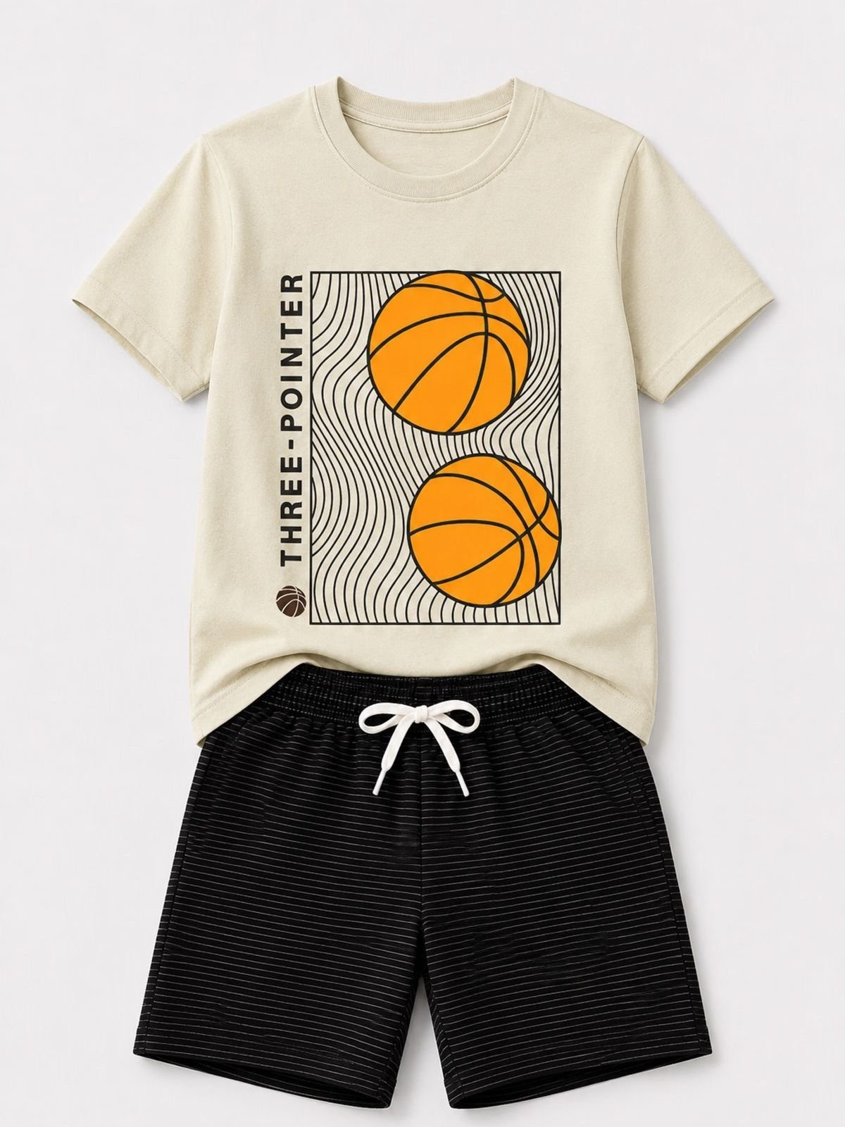 Infantil - Conjunto Masculina Algodão The Pointer Creme
