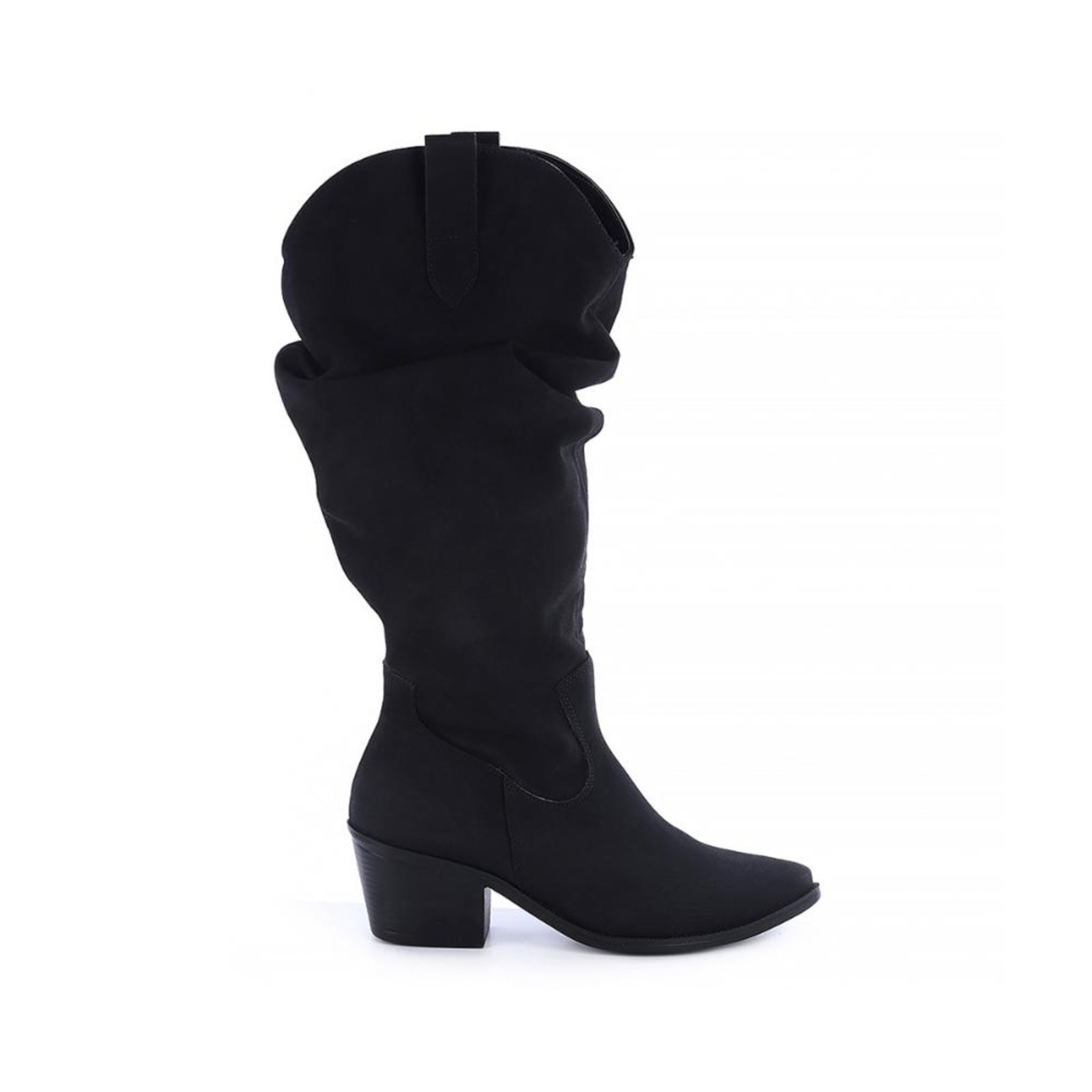 Bota Country Slouchy Joana Camurça Preto Preto