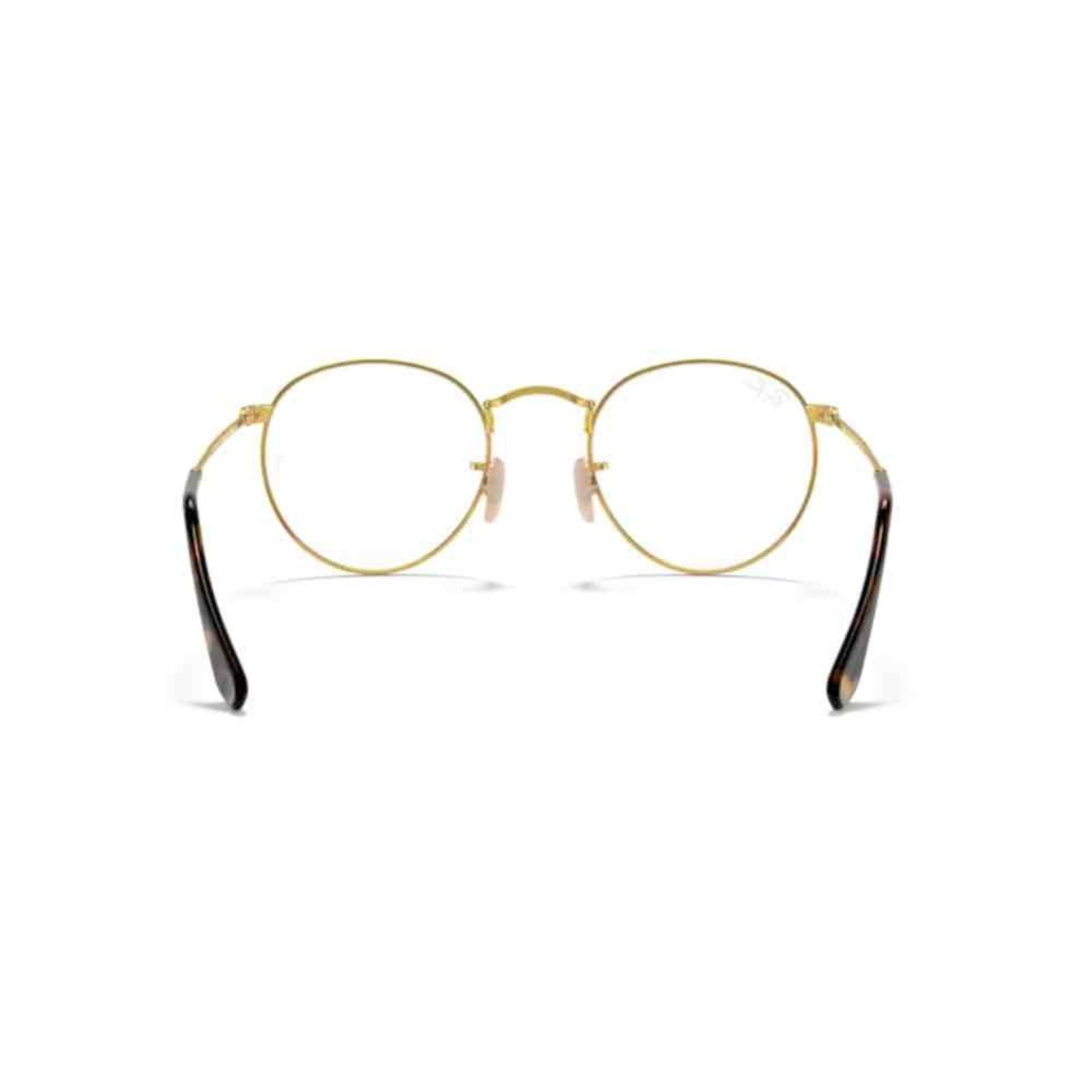 Armação de Grau Ray Ban Redondo Round Metal Dourado 0RX3447VL 2500 53