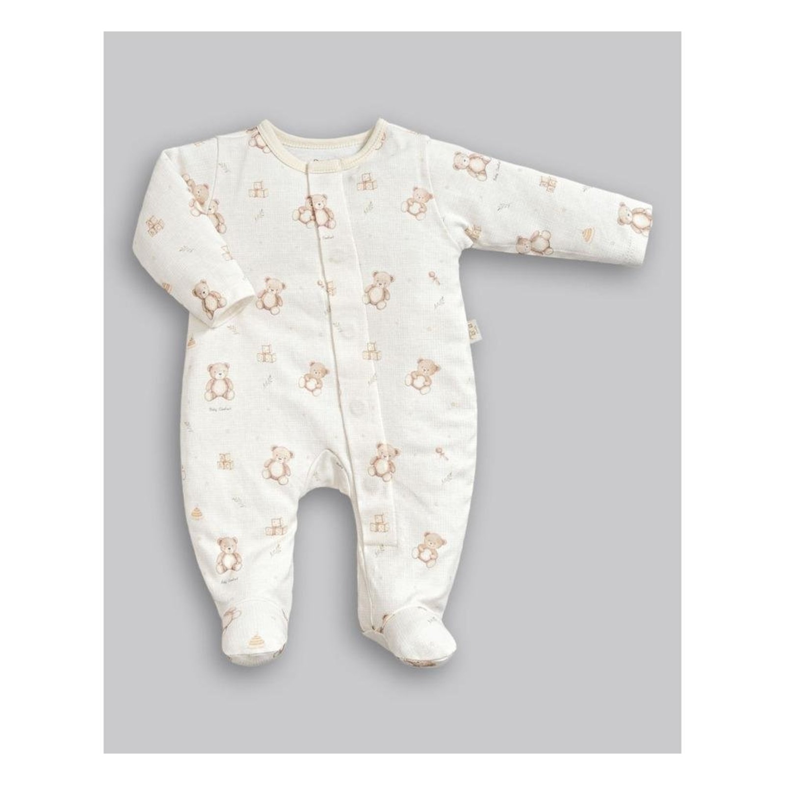 Infantil - Macacão Longo Ursinho Anjos Baby Off White P Off-white