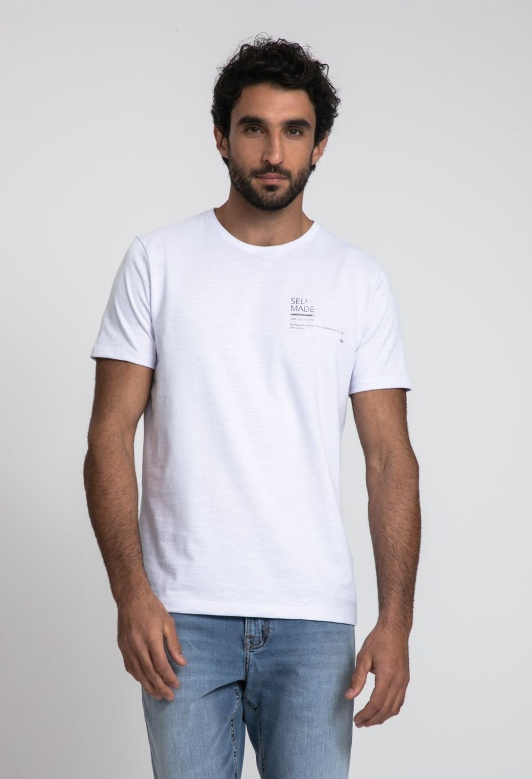 Camiseta Docthos Slim Manga Curta Flamê Gold Self Made Camiseta Manga Curta Docthos Slim Flame Gold Self Made 003 Preto M