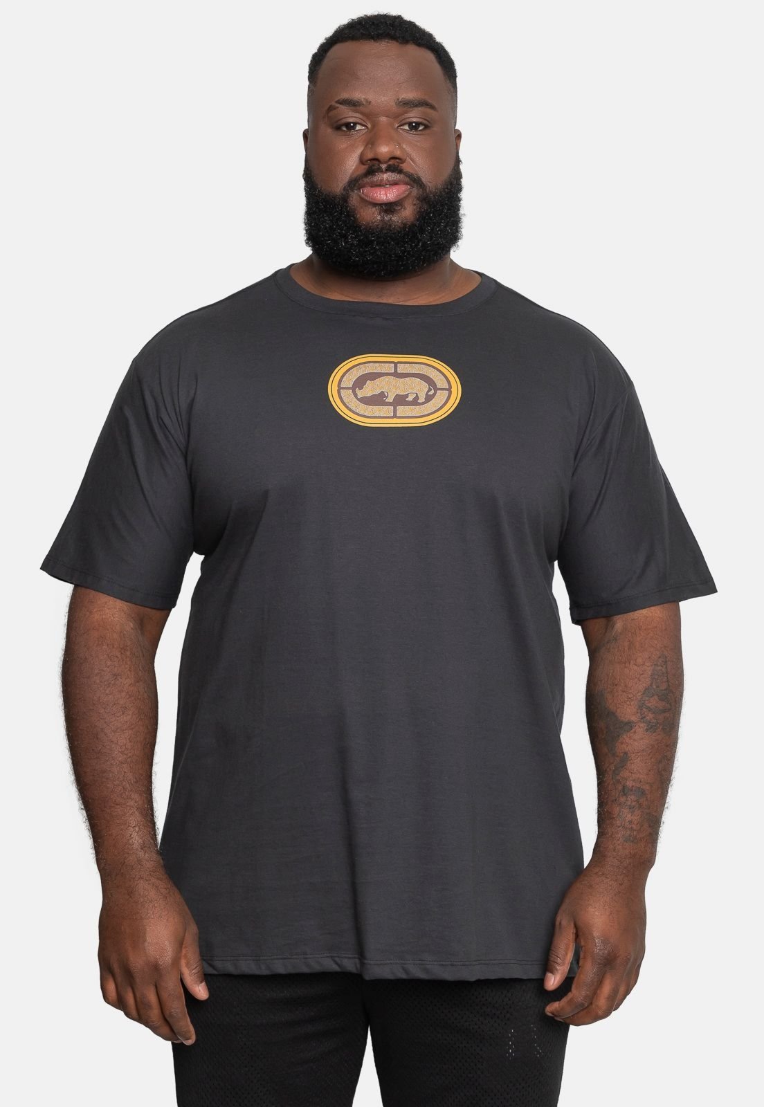 Camiseta Ecko Estampada Plus Size Grafite