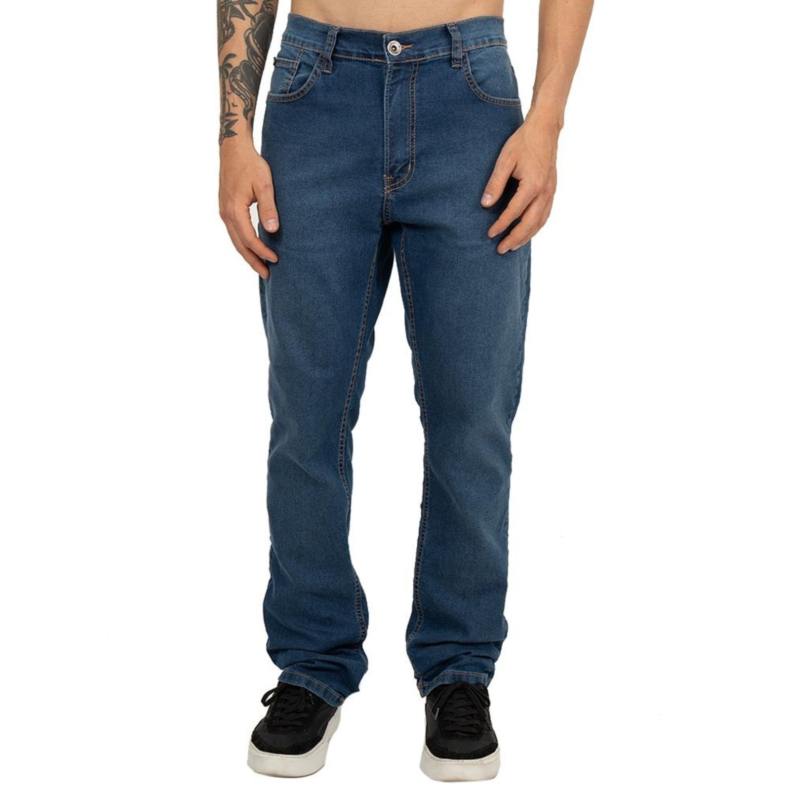 Calça RVCA Jeans Weekend Denin Blue Vintage SM26 Azul